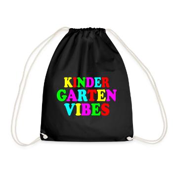 kindergarten vibes - Turnbeutel - Schwarz - Vorne