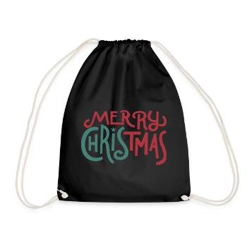 Joyeux Noël - Sac de sport léger - noir - Devant