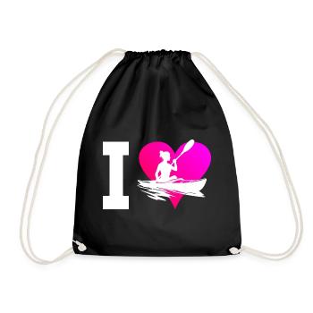 Kayak Homme Kayak Kayak Femme Canoë - Sac de sport léger - noir - Devant