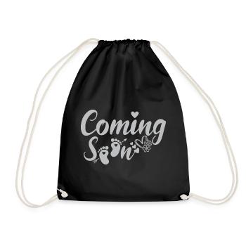 coming soon - Drawstring Bag - black - Front