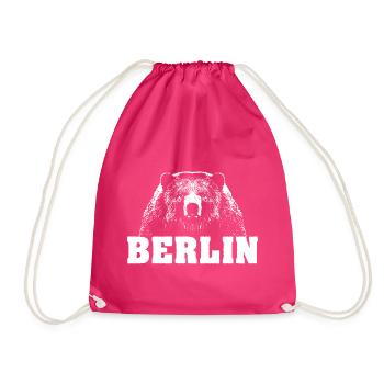 Berlin Bär - Turnbeutel - Fuchsia - Vorne