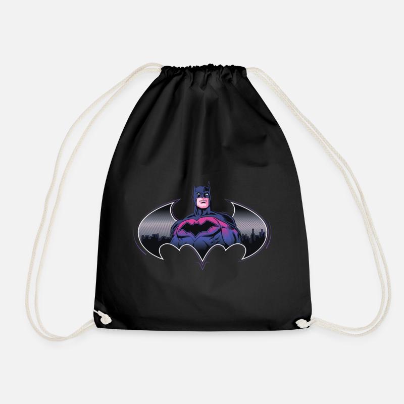Batman Cooles Design Mit Logo Und Pinkem Kostüm - Turnbeutel - Schwarz