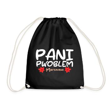 Pani Pwoblem Martinique Antillen Kreolischer Humor - Turnbeutel - Schwarz - Vorne