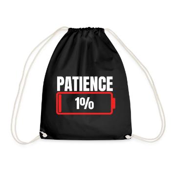 Patience 1 % Sort - Sac de sport léger - noir - Devant