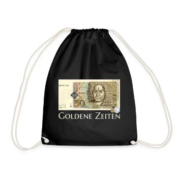 Golden Times DM Retro 50s, Hand Drawing - Drawstring Bag - black - Front
