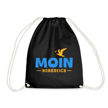 North Sea Holiday MOIN NORDDEICH Funny - Drawstring Bag - black - Front