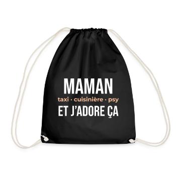 Maman Taxi Cuisinière et Plus - Sac de sport léger - noir - Devant