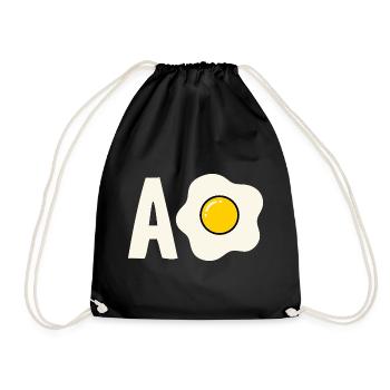 A Mexican Hispanic slang from Huevo, Ca - Drawstring Bag - black - Front