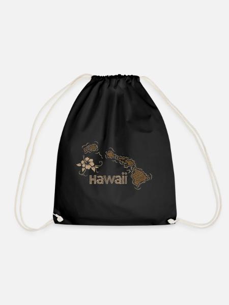 Hawaii - Turnbeutel - Schwarz