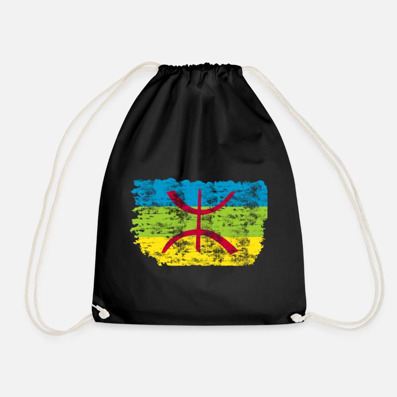 Amazigh Flagge - Turnbeutel - Schwarz