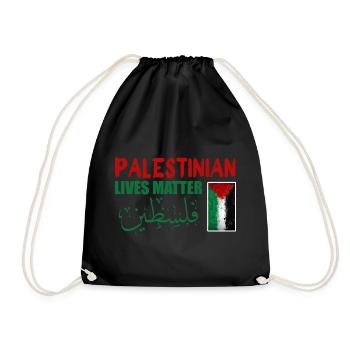 Palestinian Lives Matter - Turnbeutel - Schwarz - Vorne