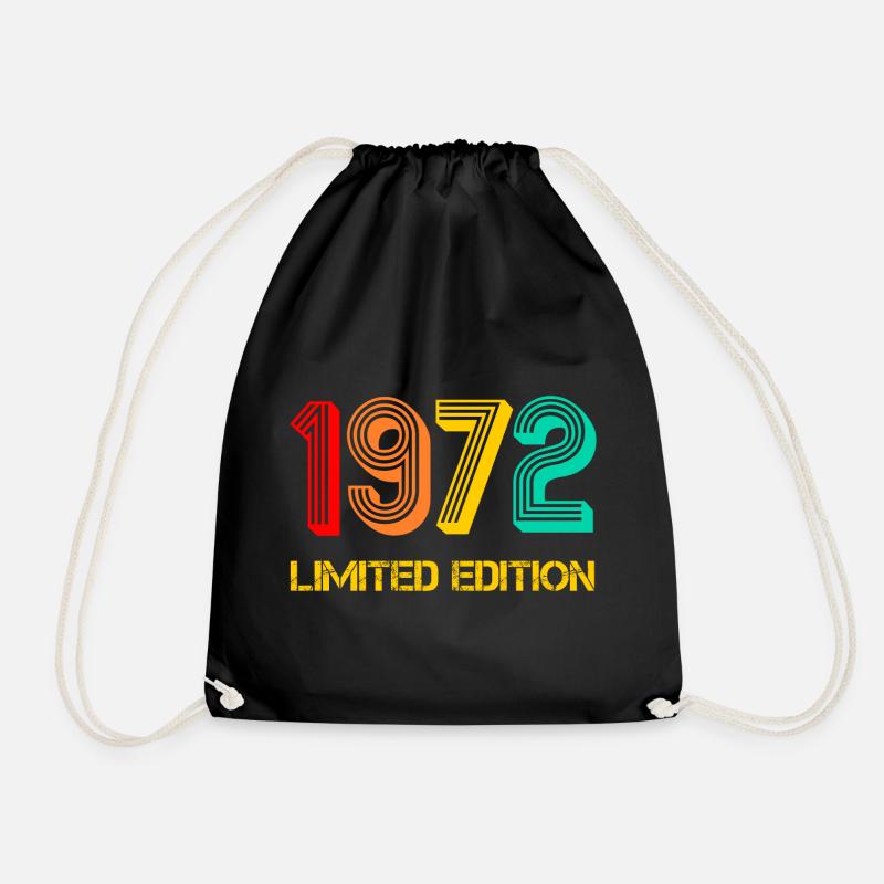 1972 Limited Edition geboren 1972 Geschenk - Turnbeutel - Schwarz