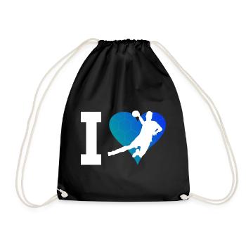 Handballeuse Joueuse de handball Handball féminin Handball - Sac de sport léger - noir - Devant
