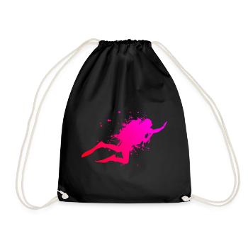 Plongée Plongée sous-marine Plongée Dames Plongeurs - Sac de sport léger - noir - Devant