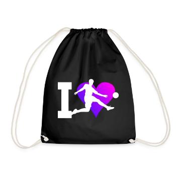 Football Football Matches Women's Football Players - Drawstring Bag - black - Front