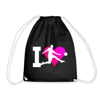 Football Hommes Footballeurs Jeux de football - Sac de sport léger - noir - Devant