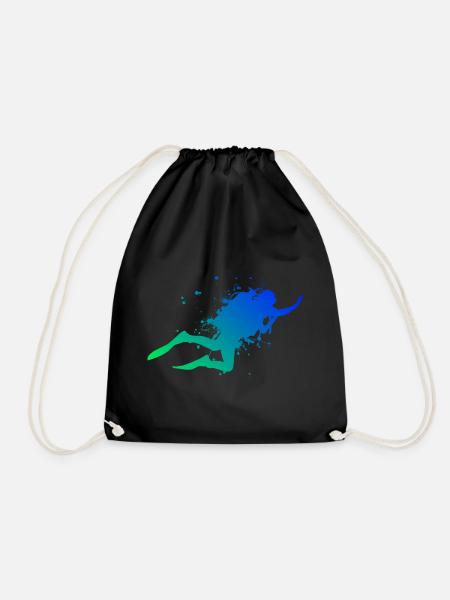 Plongée Plongée Plongée libre Plongeurs - Sac de sport léger - noir