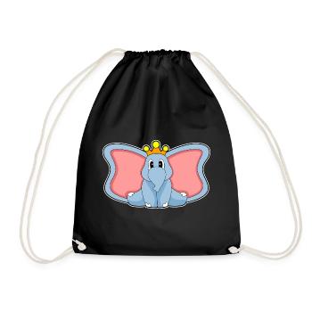 Couronne d’éléphant - Sac de sport léger - noir - Devant