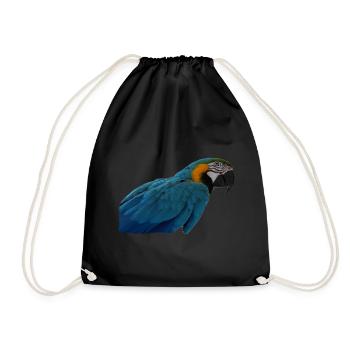 Papageien Vogel T-shirt Geschenk - Turnbeutel - Schwarz - Vorne