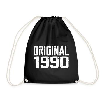 1990 Vintage Cadeau Anniversaire Rétro Cadeau 1990 - Sac de sport léger - noir - Devant