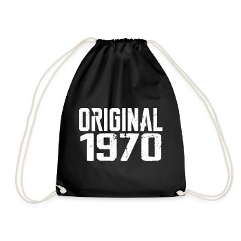 1970 Vintage Cadeau Anniversaire Rétro Cadeau 1970 - Sac de sport léger - noir - Devant