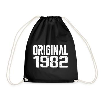 1982 Vintage Cadeau Anniversaire Rétro Cadeau 1982 - Sac de sport léger - noir - Devant