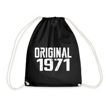 1971 Vintage Cadeau Anniversaire Rétro Cadeau 1971 - Sac de sport léger - noir - Devant