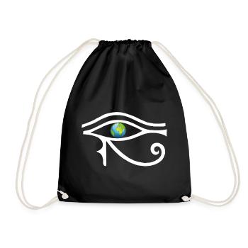 Regard sur le monde (blanc) - Sac de sport léger - noir - Devant