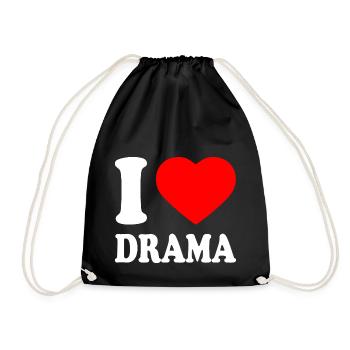 I love drama - Sac de sport léger - noir - Devant