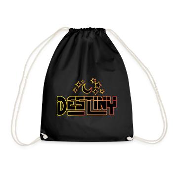 DESTINY - Drawstring Bag - black - Front