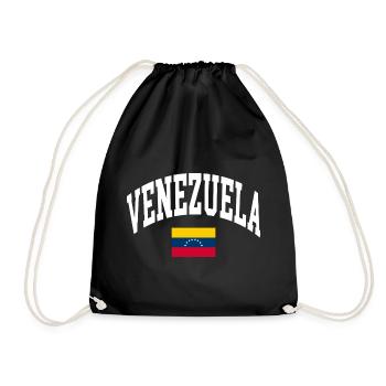 Venezuela Flag - Drawstring Bag - black - Front
