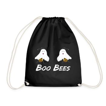 Boo Bees Halloween - Drawstring Bag - black - Front