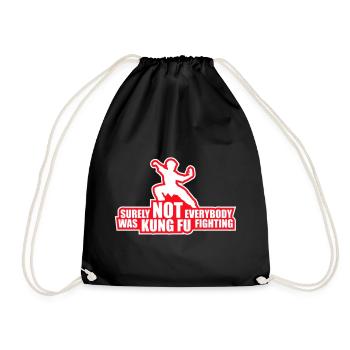 Surely Not Everybody Was Kung Fu Fighting Lustig - Drawstring Bag - black - Front