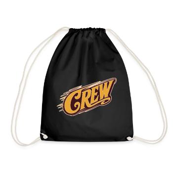 crew - Drawstring Bag - black - Front