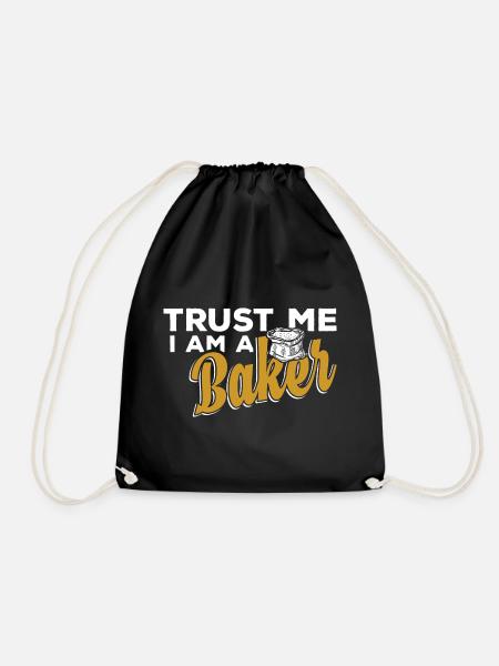 Bäcker backen - Turnbeutel - Schwarz