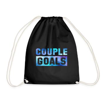 Couple Goals Couple Couple Relationship Valentine's Day - Drawstring Bag - black - Front