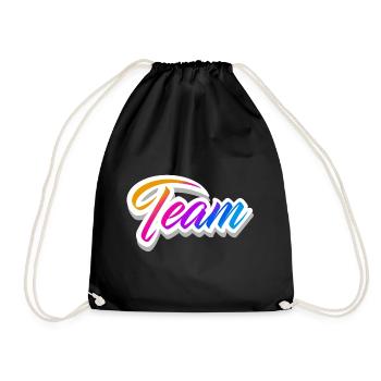 équipe - Sac de sport léger - noir - Devant