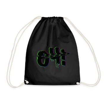 Oh! - Drawstring Bag - black - Front