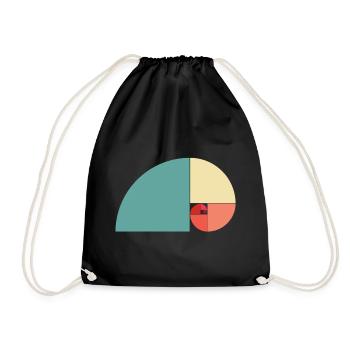 Golden Ratio Color - Drawstring Bag - black - Front