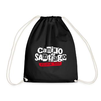 Camino de Santiago Tour | Punk Band Style - Drawstring Bag - black - Front