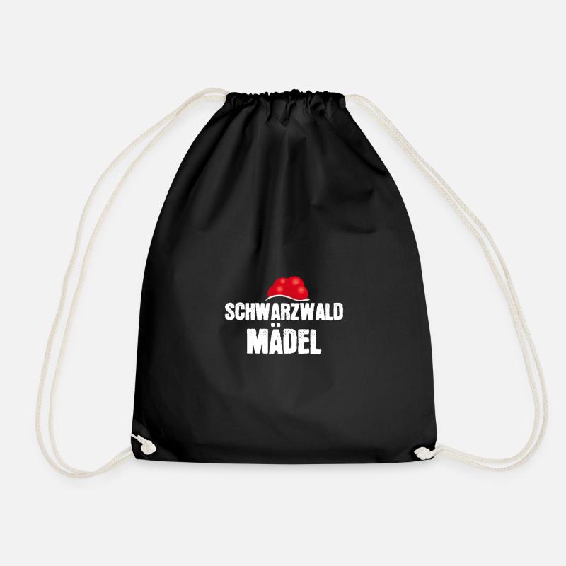 Schwarzwaldmädel - Turnbeutel - Schwarz
