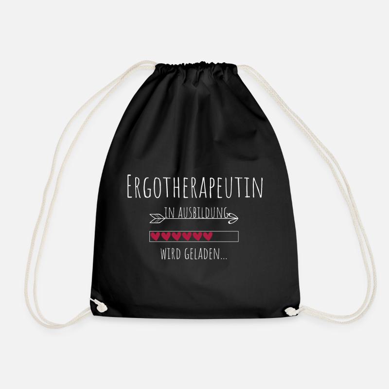 Ergotherapeutin in Ausbildung Geschenk - Turnbeutel - Schwarz
