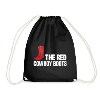 The red cowboy boots - Turnbeutel - Schwarz - Vorne