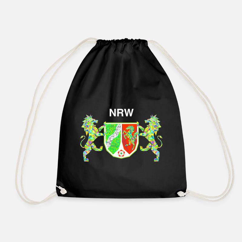 NRW Team Symbol - Turnbeutel - Schwarz