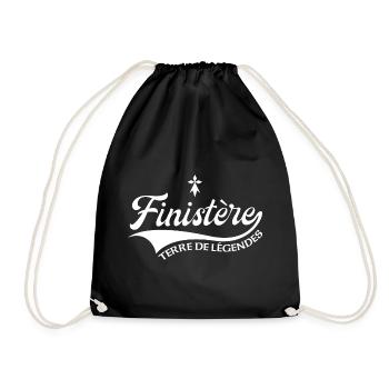 Finistère Terre de légendes avec Hermine - Sac de sport léger - noir - Devant