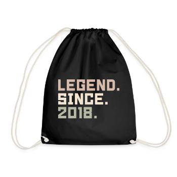 Legenden wurden im 2018 geboren Geschenkideen 2018 - Turnbeutel - Schwarz - Vorne