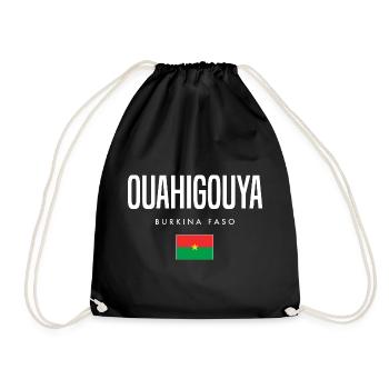 Ouahigouya Burkina Faso - Drawstring Bag - black - Front