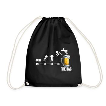 Friday Weekend Beer Lovers Beer Drinkers - Drawstring Bag - black - Front