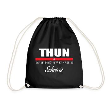 Thun - Turnbeutel - Schwarz - Vorne