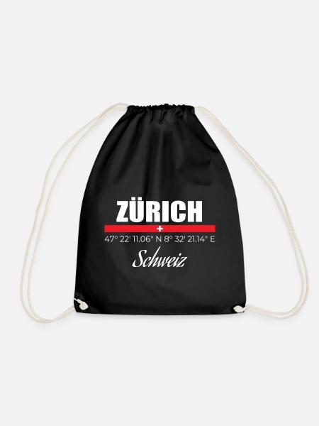 Zürich - Turnbeutel - Schwarz